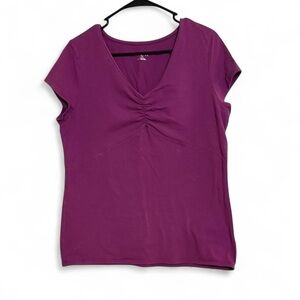Merona Purple V-Neck Babydoll Tee